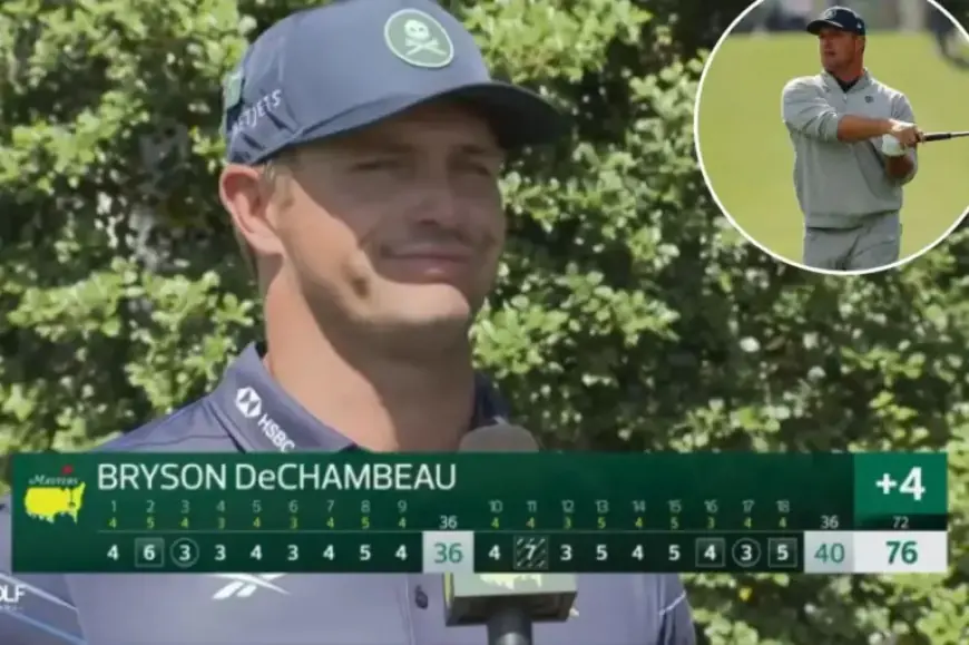 Bryson DeChambeau Puzzled by 3D-Printed 5 Iron Query at Masters