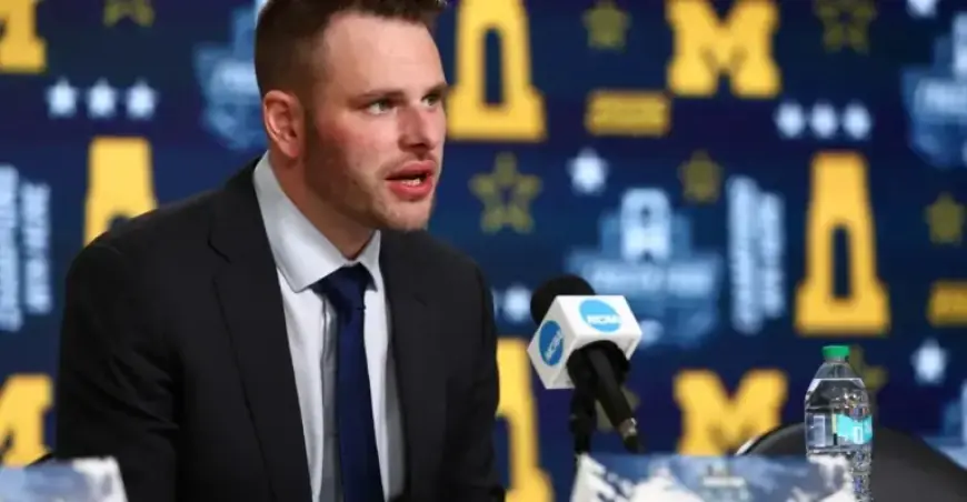 Michigan’s Brandon Naurato Addresses Frozen Four Hockey Defeat