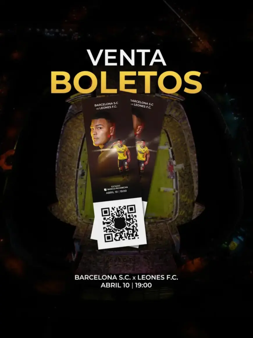 Barcelona Sporting Club Announces Ticket Sales for Match Against Leones F.C.