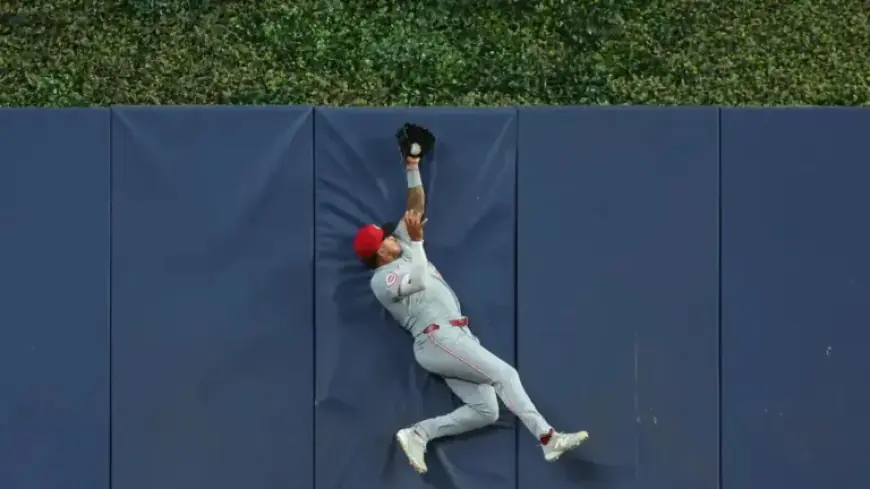 Dane Myers of Cincinnati Reds Avoids Injury After Eighth-Inning Scare