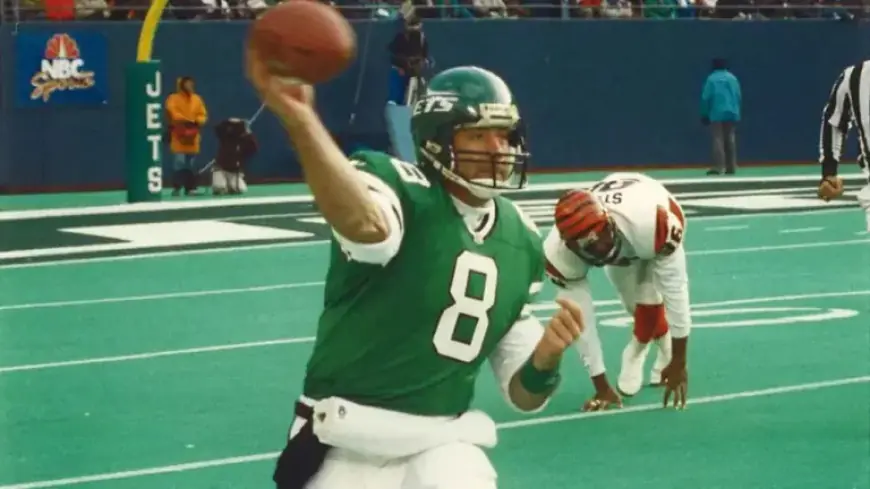 Browning Nagle, 1992 Jets Quarterback, Passes at 57