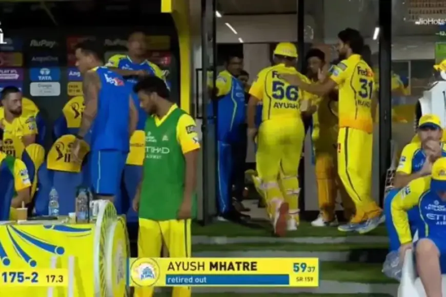 CSK vs DC IPL 2026: Why Ayush Mhatre Was Retired Out Today