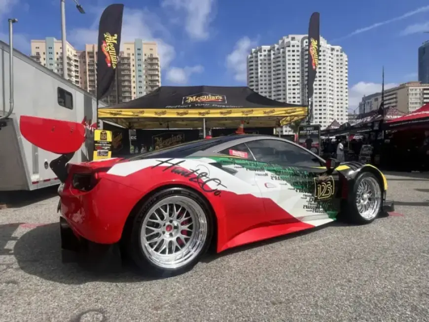 Meguiar’s® and TJ Hunt Unveil Ferrari 488 GT3 EVO Livery at Formula Drift