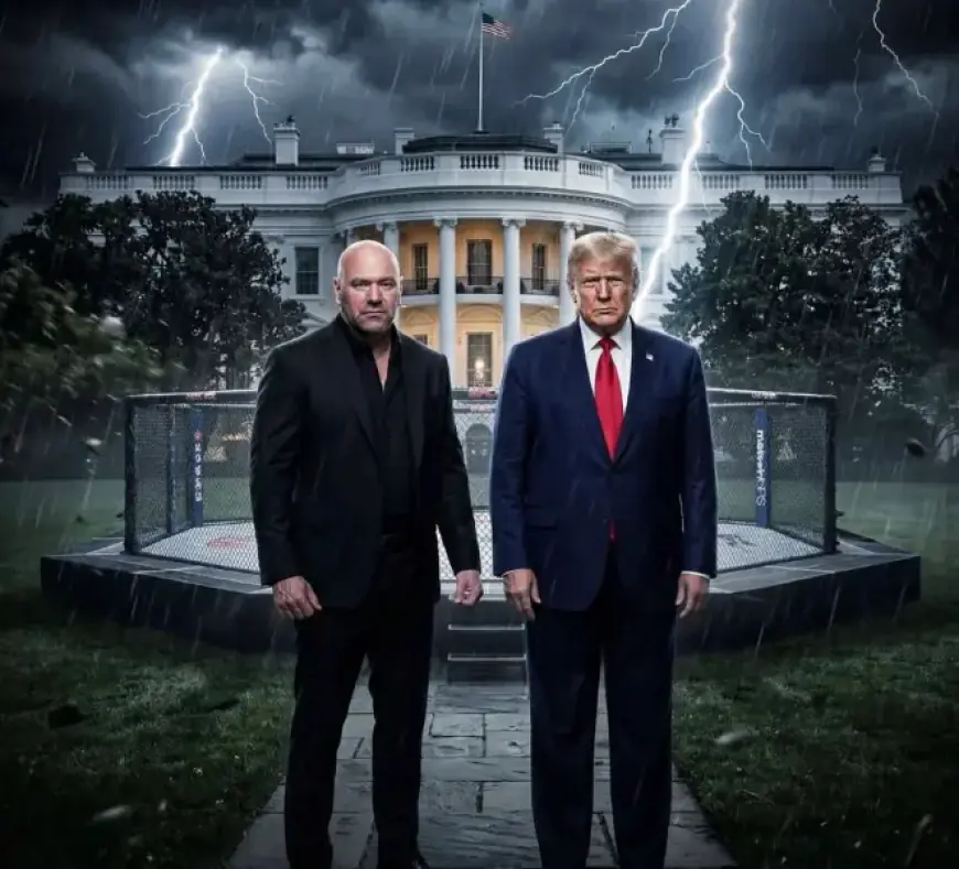 Trump Shares AI-Generated UFC Cage Fight Video on White House Lawn