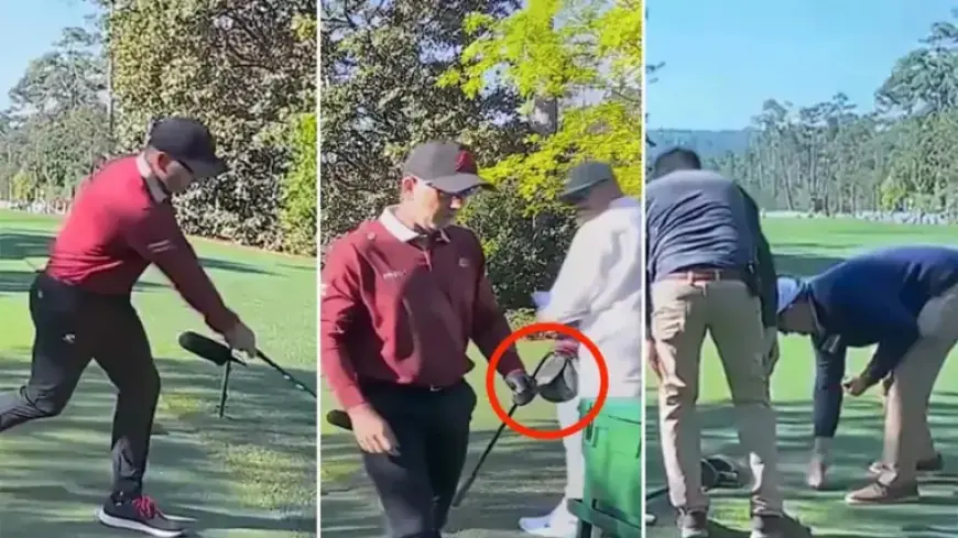 Sergio Garcia’s Driver Breaks, Tee Box Damaged in Masters Meltdown