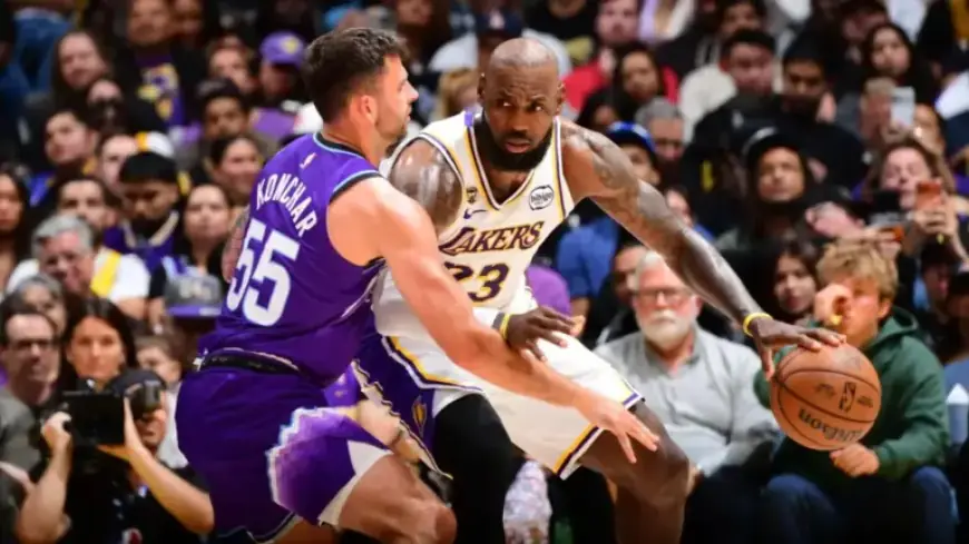 LeBron, Bronny, Lakers Triumph Over Jazz; Fans Anticipate Playoff Duel with Durant’s Rockets