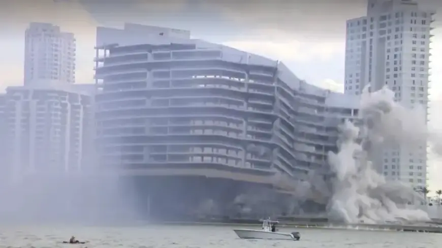 Exclusive: 23-Story Miami Hotel Demolished in 20-Second Implosion