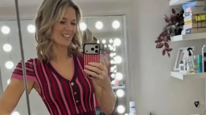 Charlotte Hawkins’ GMB Striped Midi Dress Perfect for Transitional Spring Weather