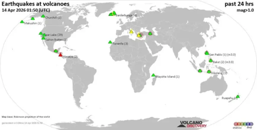 Volcano Earthquake Update: April 14, 2026 Report Released