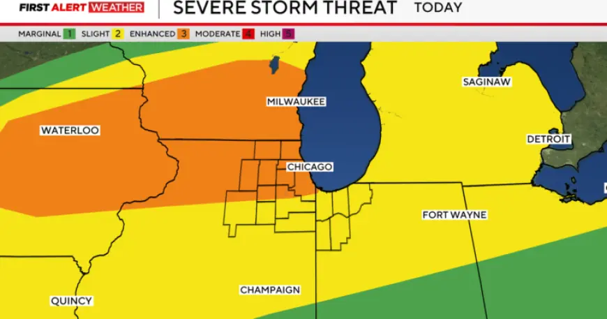 Chicago Faces Severe Weather Threat on Tuesday