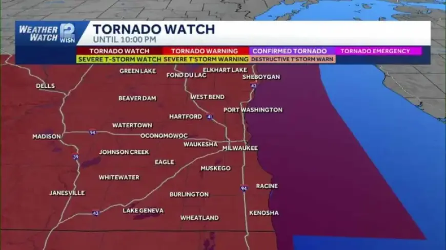 Southeast Wisconsin Faces Tornado Watch Alert