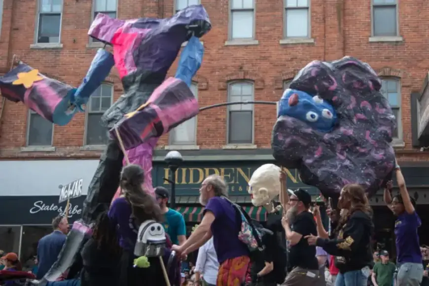 Giant Puppets and Illuminated Sculptures Transform Ann Arbor for FoolMoon Festivals