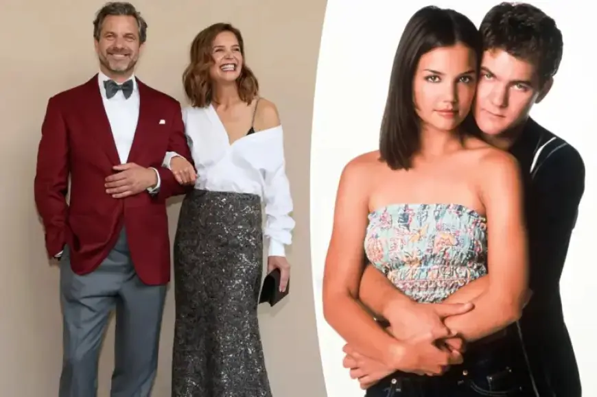 Joshua Jackson and Katie Holmes Reunite Sweetly in NYC