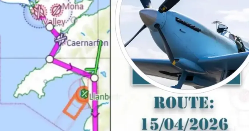 Spitfire 90th Anniversary Tour Continues with RAF Valley Departure