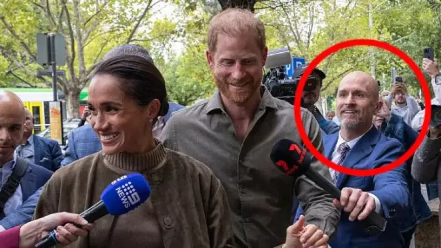 Prince Harry Firmly Moves Seven Reporter Aside
