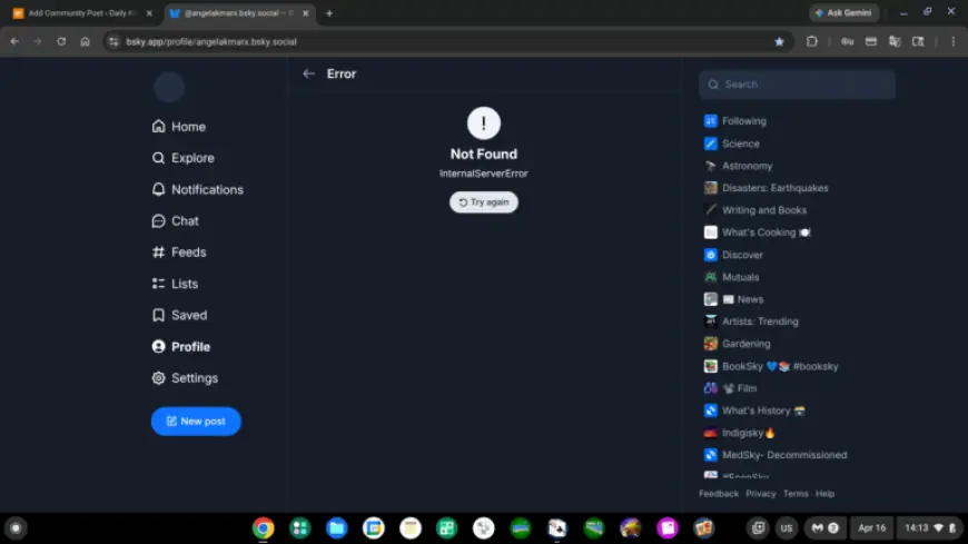 Bluesky Faces Technical Issues Today