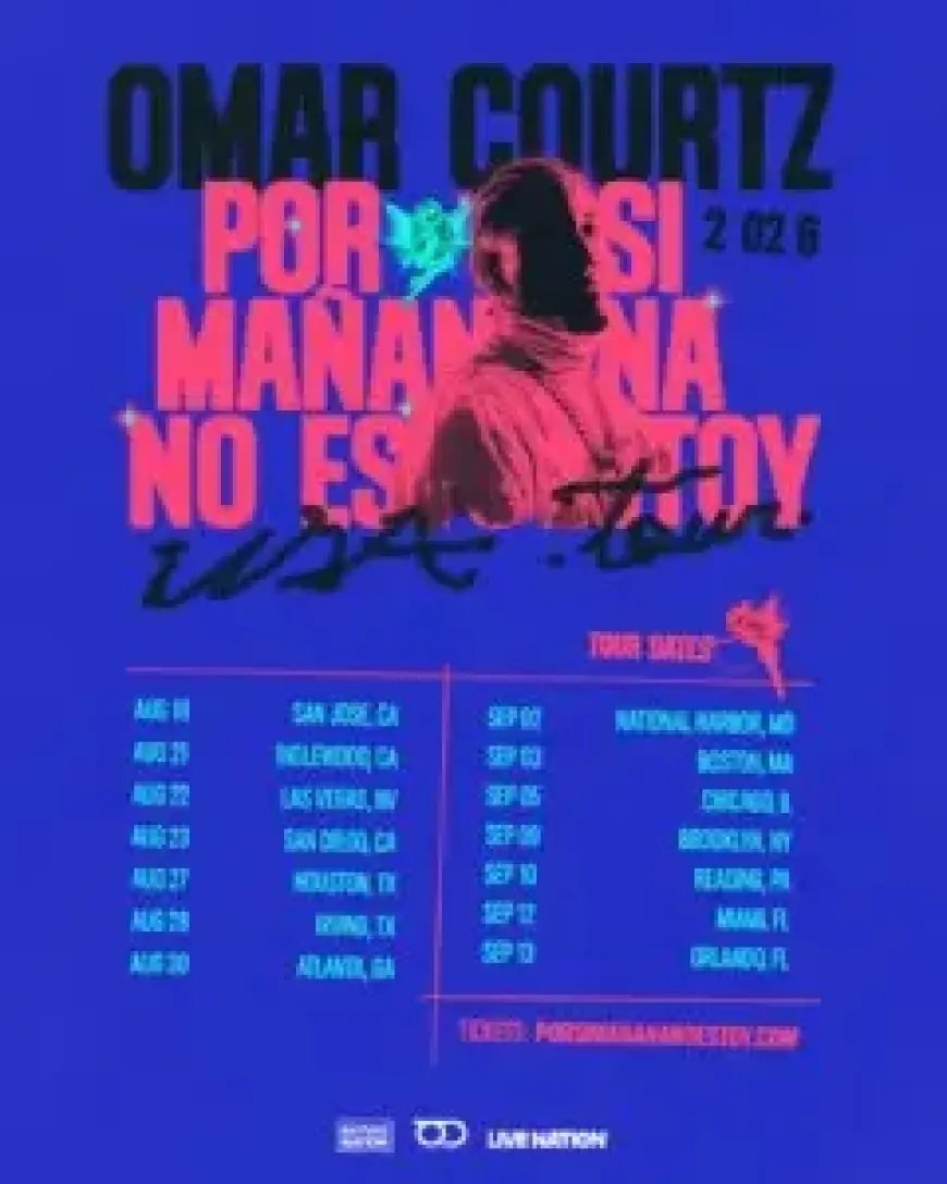 Omar Courtz Brings ‘Por Si Mañana No Estoy’ to U.S. Arenas This Fall