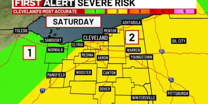 Severe Storms Likely Saturday Afternoon: 19 First Alert Weather Warning
