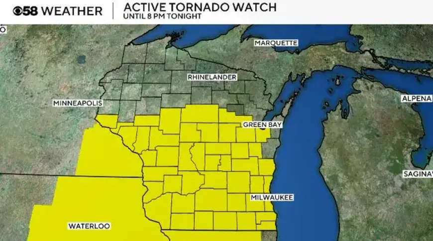 Tornado Warning Issued for Southeast Wisconsin Until 8 p.m.