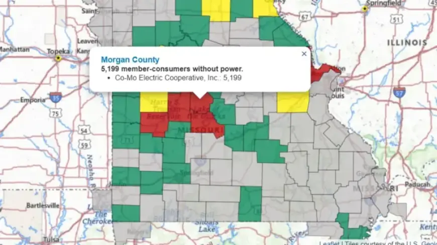 Power Outages Hit Thousands as Storms Sweep Through Mid-Missouri