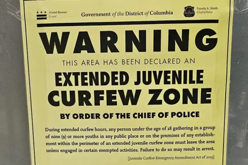 DC Police Enforce Youth Curfew Zones This Weekend