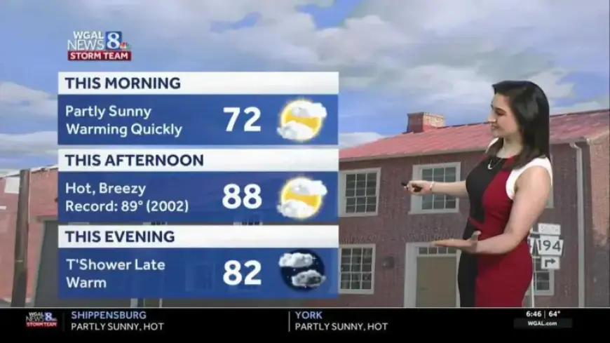 Record Heat Today; Cooler Temps Expected Friday in South-Central Pennsylvania