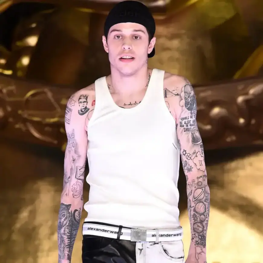 Pete Davidson Shows Off Tattoo Removal Transformation with Bare Arms