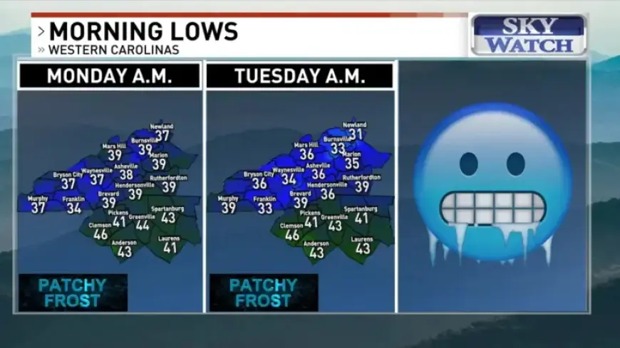 WNC Mountains Brace for Frost, Light Freeze Amid Wildfire Risks