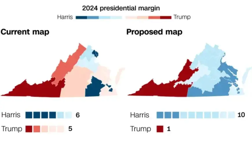 Virginia Democrats’ Strategic House Map Redraw Marginalizes Republican Representation