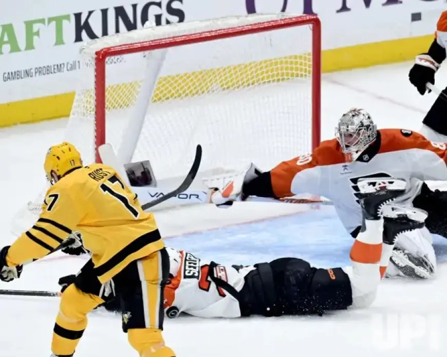 Philadelphia Flyers’ Nick Seeler Blocks Shot with Diving Effort